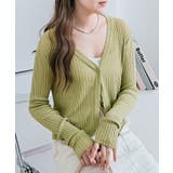 Vネックシアーカーディガン トップス カーディガン | kirakiraShop  | 詳細画像34 