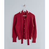 リボンタイVネックカーディガン トップス カーディガン | kirakiraShop  | 詳細画像6 