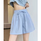 ブルー | ワイドリラクシーショートパンツ ショートパンツ ドロストパンツ | kirakiraShop