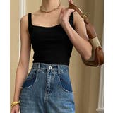 ブラック | 【SHOPLIST限定】コットンリブブラトップタンク 4サイズ インナー | kirakiraShop 