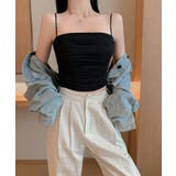 カップインコットンシャーリングキャミソール全3色 インナー 下着 | kirakiraShop  | 詳細画像2 