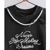 パールリボンプリントTシャツ トップス フィット | kirakiraShop  | 詳細画像20 