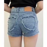 ハートショートデニムパンツ ボトムス コットンデニム | kirakiraShop  | 詳細画像19 