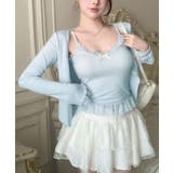 フロントリボンレースキャミシール トップス キャミソール | kirakiraShop  | 詳細画像10 