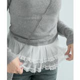 裾シアーレース切り替えトップス トップス 長袖 | kirakiraShop  | 詳細画像15 