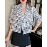 マドラスチェック柄シャツジャケット 2サイズ トップス | kirakiraShop | 詳細画像3