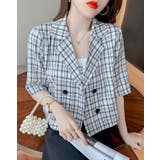 マドラスチェック柄シャツジャケット 2サイズ トップス | kirakiraShop | 詳細画像4