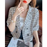 マドラスチェック柄シャツジャケット 2サイズ トップス | kirakiraShop | 詳細画像5