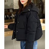 ショート丈フェイクダウンフーディージャケット 2サイズ アウター | kirakiraShop | 詳細画像3