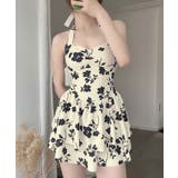 花柄フレアワンピース スイムウェア ワンピース水着 | kirakiraShop | 詳細画像2