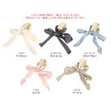 シアーリボン&メタルポニーフック ヘアアクセサリー タイトポニー | kirakiraShop | 詳細画像2