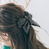 ブラック | エコレザー2wayリボンシュシュ 小物 ヘアアクセサリー | kirakiraShop 