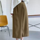 ダークベージュ | 巻き風ツイルバックスリットスカート 2サイズ スカート | kirakiraShop 