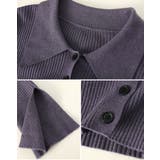 襟付きリブニットトップスカーディガン カーディガン 羽織り | kirakiraShop | 詳細画像35