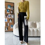 襟付きリブニットトップスカーディガン カーディガン 羽織り | kirakiraShop | 詳細画像16