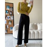 襟付きリブニットトップスカーディガン カーディガン 羽織り | kirakiraShop | 詳細画像18