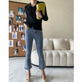 襟付きリブニットトップスカーディガン カーディガン 羽織り | kirakiraShop | 詳細画像5