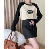 ラグランスリーブプリントプルオーバー トップス カットソー | kirakiraShop | 詳細画像9