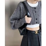 【SHOPLIST限定】クルーネックショートニットボレロカーディガン トップス … | kirakiraShop  | 詳細画像12 