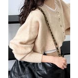 【SHOPLIST限定】クルーネックショートニットボレロカーディガン トップス … | kirakiraShop  | 詳細画像15 