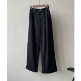 ハイウエストダブル仕立てスラックス 2サイズ ボトムス | kirakiraShop | 詳細画像3