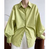 ライム | 【SHOPLIST限定】ボリュームスリーブ襟付きブラウス トップス ブラウス | kirakiraShop 
