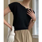 ボートネック半袖ニットソー トップス サマーニット | kirakiraShop | 詳細画像2