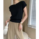 ボートネック半袖ニットソー トップス サマーニット | kirakiraShop | 詳細画像11