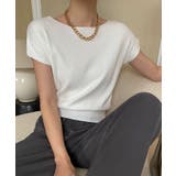 ボートネック半袖ニットソー トップス サマーニット | kirakiraShop | 詳細画像12