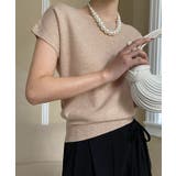 ボートネック半袖ニットソー トップス サマーニット | kirakiraShop | 詳細画像21