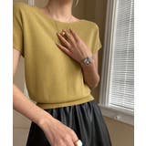 ボートネック半袖ニットソー トップス サマーニット | kirakiraShop | 詳細画像35