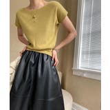 ボートネック半袖ニットソー トップス サマーニット | kirakiraShop | 詳細画像36