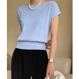 ボートネック半袖ニットソー トップス サマーニット | kirakiraShop | 詳細画像43