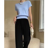 ボートネック半袖ニットソー トップス サマーニット | kirakiraShop | 詳細画像44