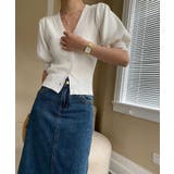 【SHOPLIST限定】ボリュームスリーブVネックカーディガン トップス カーデ… | kirakiraShop  | 詳細画像22 