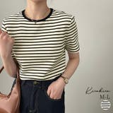 【SHOPLIST限定】クルーネックシンプルボーダーTシャツ 2サイズ トップス | kirakiraShop  | 詳細画像1 
