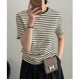 【SHOPLIST限定】クルーネックシンプルボーダーTシャツ 2サイズ トップス | kirakiraShop  | 詳細画像9 