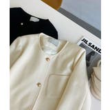 【SHOPLIST限定】ノーカラー金釦ジャケット アウター ノーカラージャケット | kirakiraShop  | 詳細画像21 