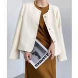 【SHOPLIST限定】ノーカラー金釦ジャケット アウター ノーカラージャケット | kirakiraShop  | 詳細画像17 