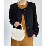 【SHOPLIST限定】ノーカラー金釦ジャケット アウター ノーカラージャケット | kirakiraShop  | 詳細画像7 