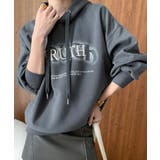 チャコール | ロゴスウェットフーディーパーカー トップス フードパーカー | kirakiraShop