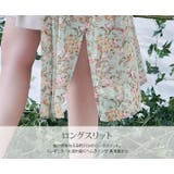 花柄シフォンガウン トップス 羽織り | kirakiraShop  | 詳細画像7 