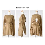 バックドロストチュニックロンT トップス カットソー | kirakiraShop | 詳細画像16