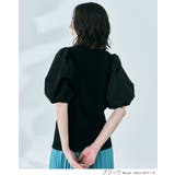 異素材コンビボリューム袖プルオーバー 2サイズ リブトップス | kirakiraShop | 詳細画像4