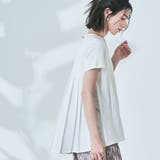 オフホワイト | バックプリーツコットンTシャツ 2サイズ トップス | kirakiraShop 