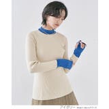指穴配色リブニット トップス リブニット | kirakiraShop | 詳細画像14