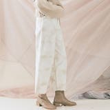 アイボリー | タイダイワイドテーパードデニム 2サイズ ボトムス | kirakiraShop