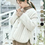 パイピングラインキルトジャケットコート アウター ジャケットコート | kirakiraShop | 詳細画像1
