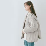 グレージュ | パイピングラインキルトジャケットコート アウター ジャケットコート | kirakiraShop
