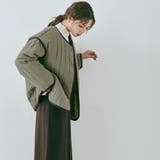 ライトカーキ | パイピングラインキルトジャケットコート アウター ジャケットコート | kirakiraShop